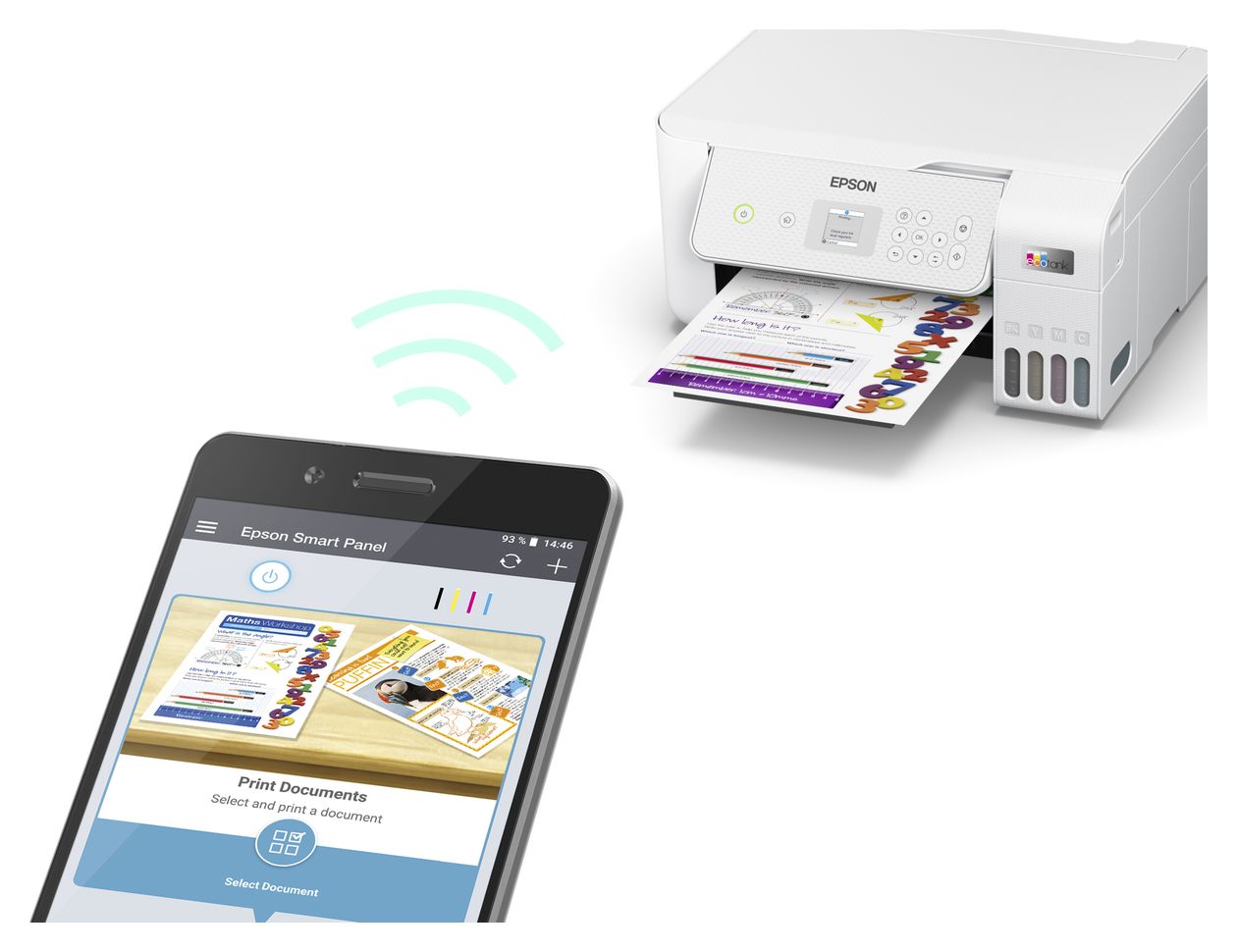 EcoTank ET-2876 All in One A4 Tintenstrahl Drucker 5760 x 1440 DPI 