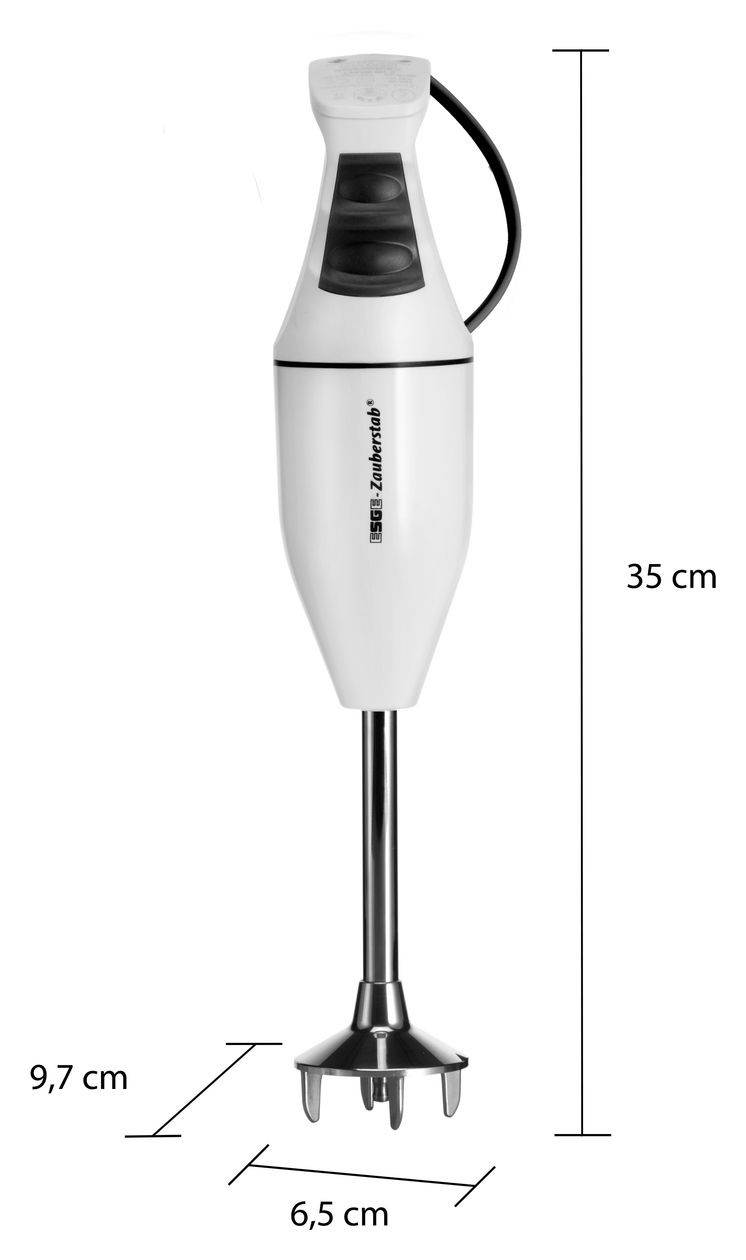 M100D Design Zauberstab Stabmixer 120 W 2 Stufen  (Weiß) 