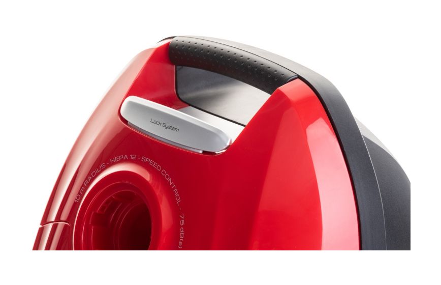 Brillan Bodenstaubsauger mit Staubbeutel 700 W  (Schwarz, Rot) 