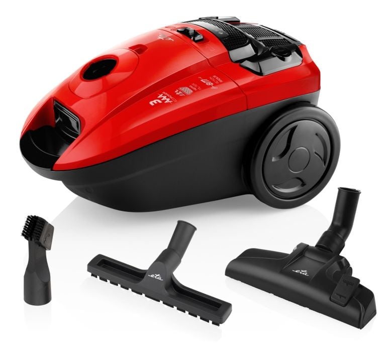 Diego Bodenstaubsauger mit Staubbeutel 800 W HEPA  (Rot) 