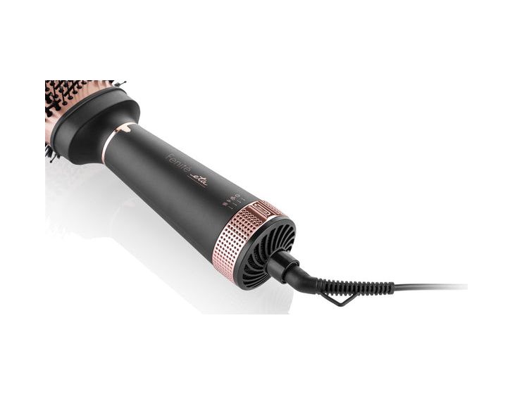 Fenite Warmluftbürste 1300 W  (Schwarz/Rose) 