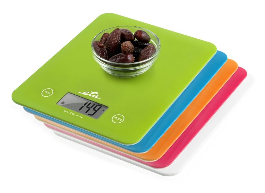 Lori Elektronische Küchenwaage bis 5 kg Genauigkeit 1 g  (Orange) 