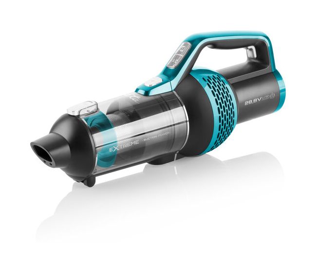 Magic Aqua Plus Handstaubsauger Beutellos bis 80 min Laufzeit 28,8 V HEPA  (Schwarz, Blau) 