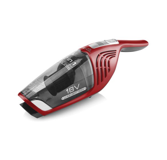 Moneto II Handstaubsauger mit Staubbeutel bis 45 min Laufzeit 18 V Zyklonal  (Rot) 