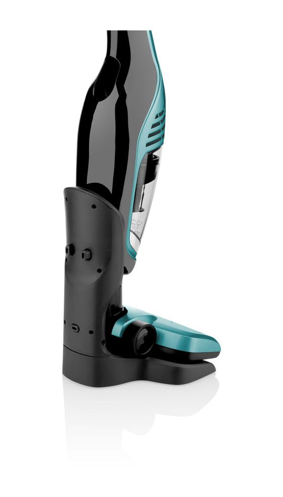 Moneto II Handstaubsauger mit Staubbeutel bis 40 min Laufzeit 14,4 V Zyklonal  (Türkis) 