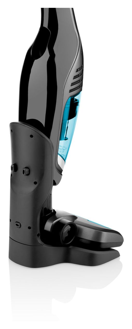 Moneto II Aqua Plus Handstaubsauger Beutellos bis 50 min Laufzeit 25,2 V HEPA  (Blau, Grau) 