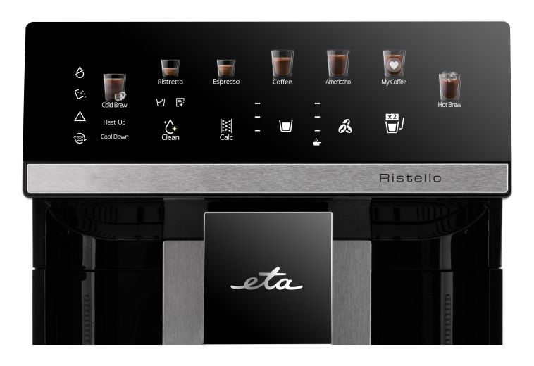 Ristello Kaffeevollautomat 15 bar 1,8 l 450 g AutoClean  (Schwarz) 