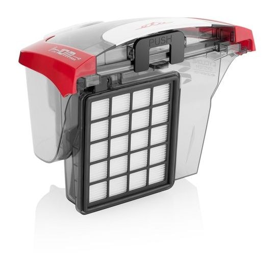 Salvet Bodenstaubsauger Beutellos 700 W HEPA  (Schwarz, Rot, Weiß) 