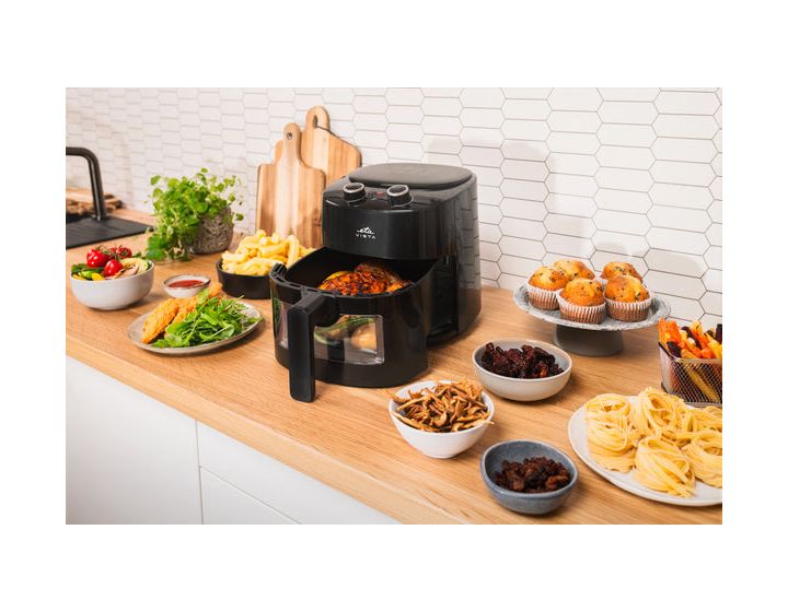 Vista Heißluftfritteuse 4,3 l 1300 W  (Schwarz) 