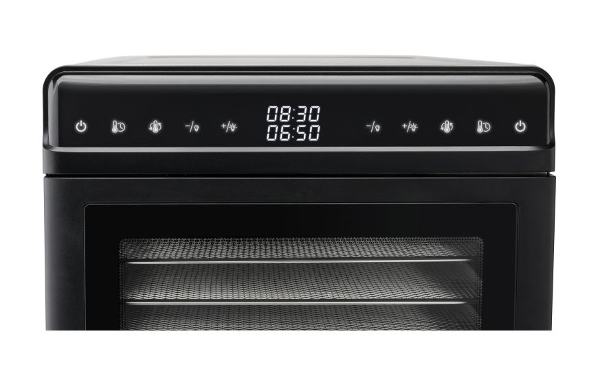 Vital Air Dual Dörrautomat 1100 W Timer 48 h 12 Dörrgitter  (Grau/Schwarz) 