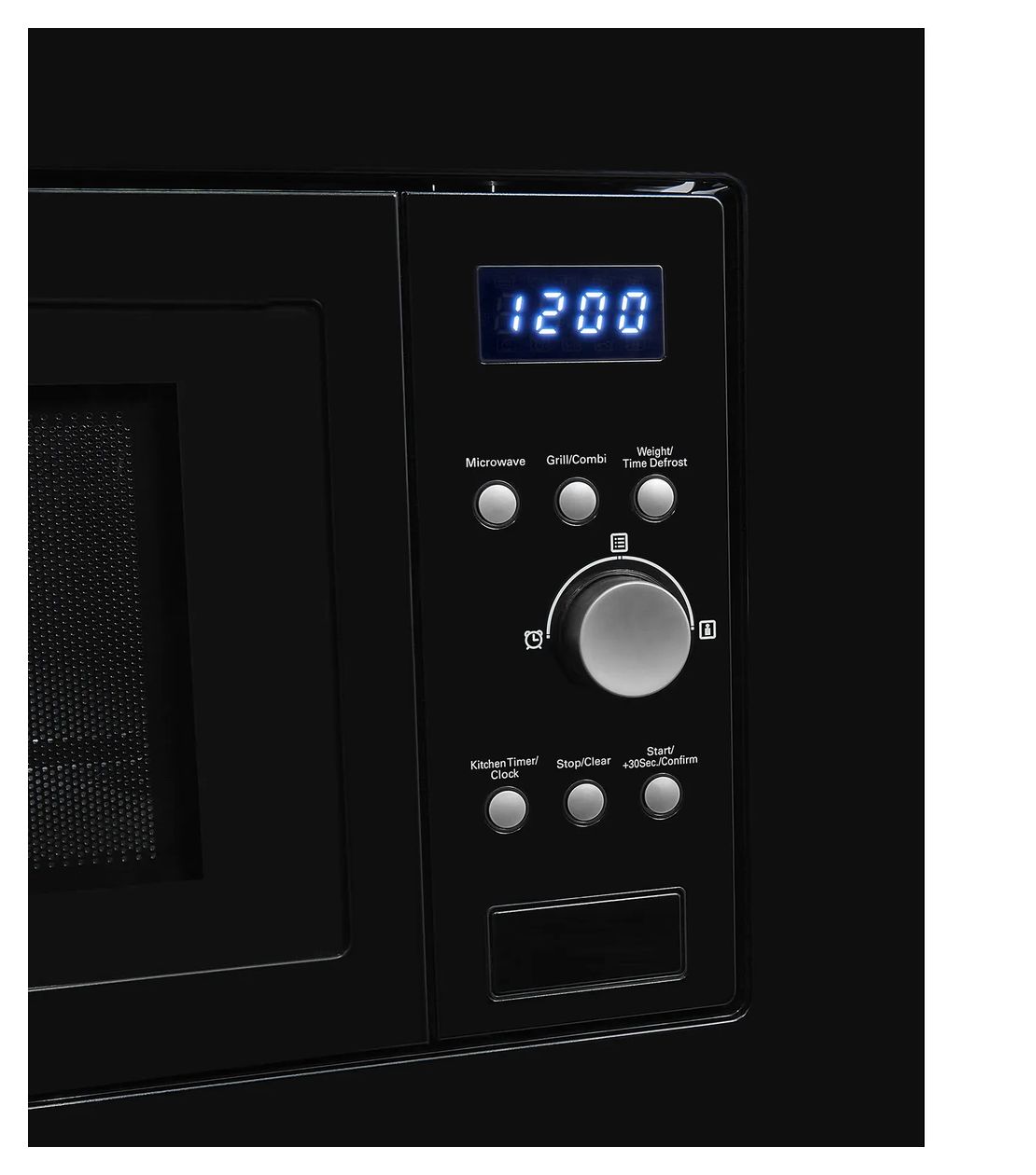 EMW1770-G-D-030 Einbau-Mikrowelle 1000 W Größe: klein 5 Stufen Grill (Schwarz) 