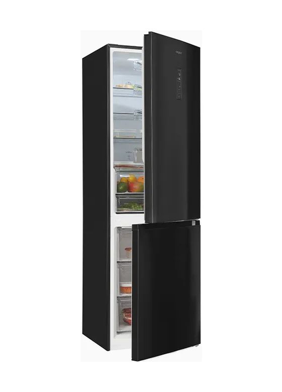 KGC350-105-NF-040C 243 l / 104 l Kühl-Gefrierkombi freistehend NoFrost 162 kWh Jahr  (Schwarz) 