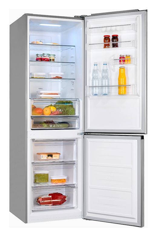 KGC350-105-NF-040C 243 l / 104 l Kühl-Gefrierkombi freistehend NoFrost 162 kWh Jahr  (Schwarz, Edelstahl) 