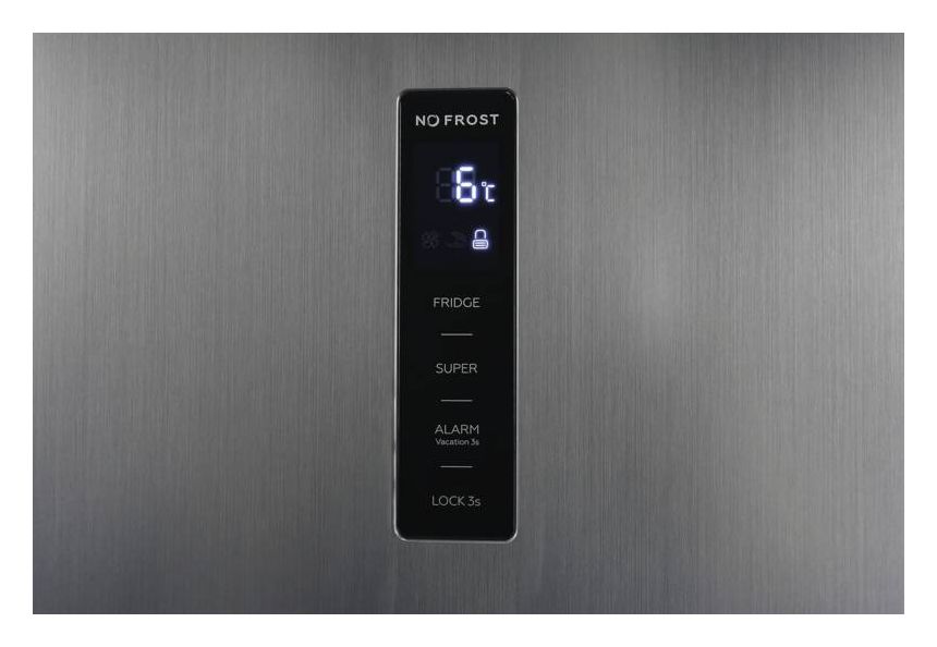 KS360-V-He-040d 359 l Kühlschrank freistehend EEK: D 94 kWh Jahr NoFrost  (Edelstahl) 