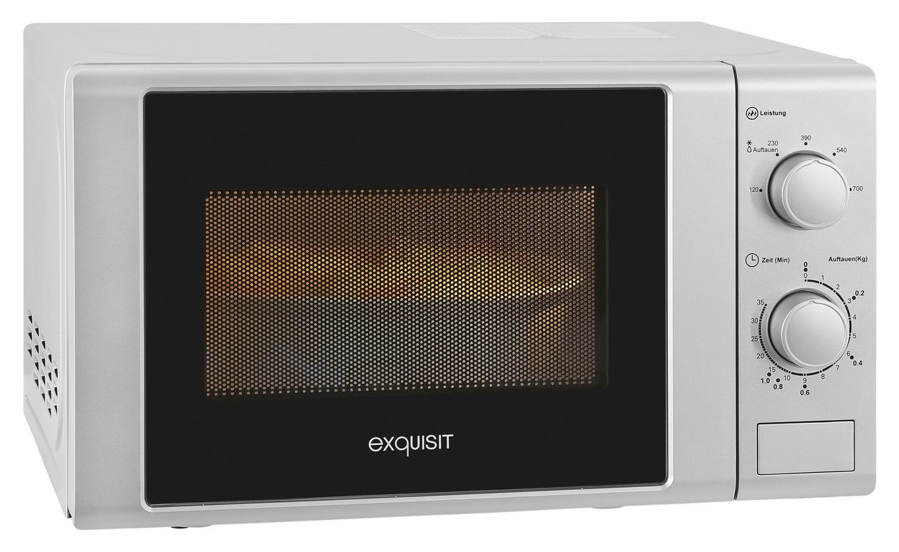 MW900-030 Freistehende Mikrowelle 700 W Größe: klein 5 Stufen  (Silber) 