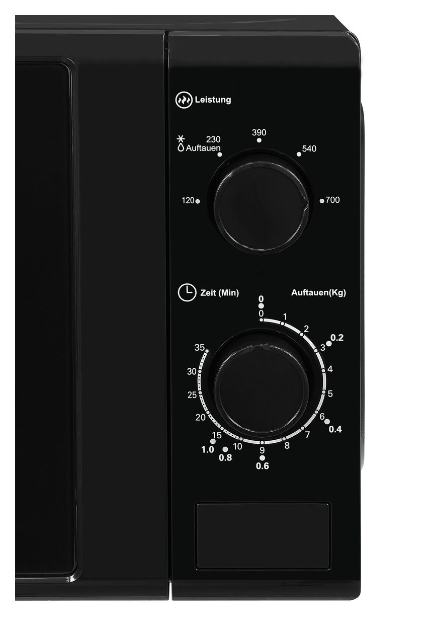 MW900-030 Freistehende Mikrowelle 700 W Größe: klein 5 Stufen  (Schwarz) 