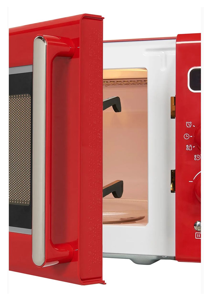 RMW720-3GDIG Standgeräte Solo 700 W Größe: klein 5 Stufen Grill  (Rot) 