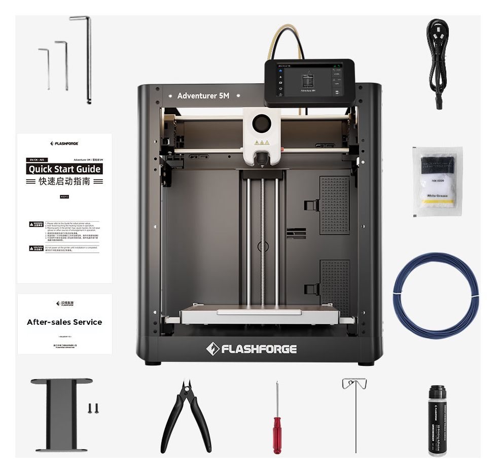 Adventurer 5M Hochgeschwindigkeits 3D Drucker  (Schwarz) 