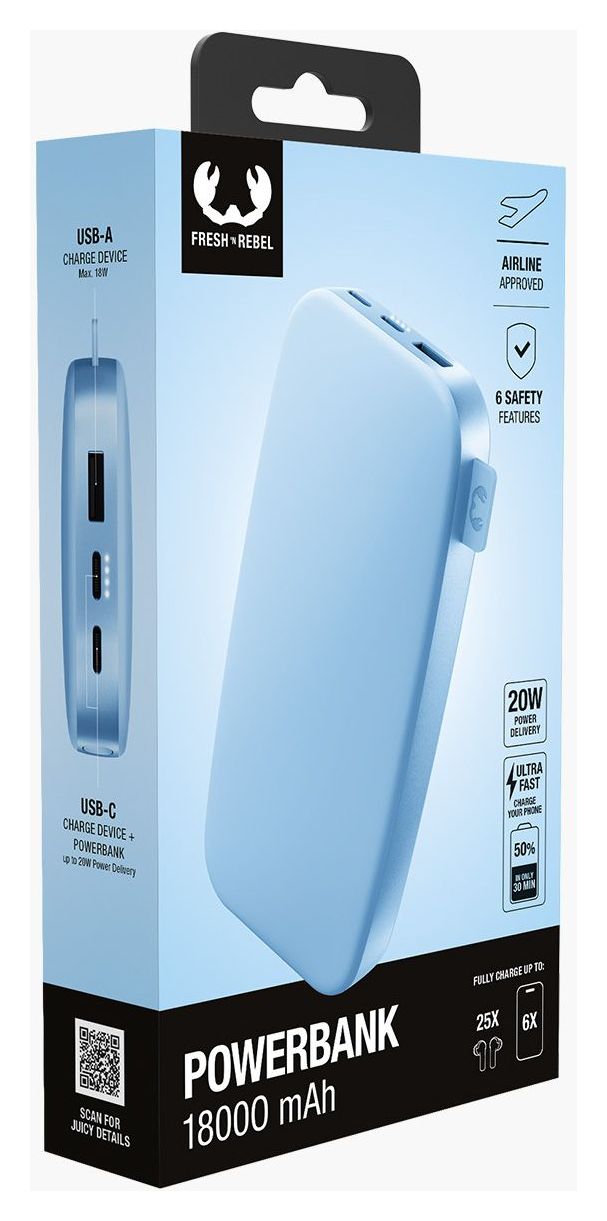 2PB18100 18000 mAh Powerbank USB Typ-C  (Vivid Blue) 