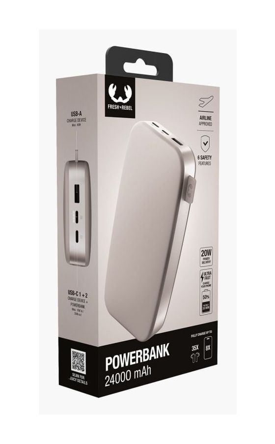 2PB24100 24000 mAh Powerbank USB Typ-C  (Silky Sand) 