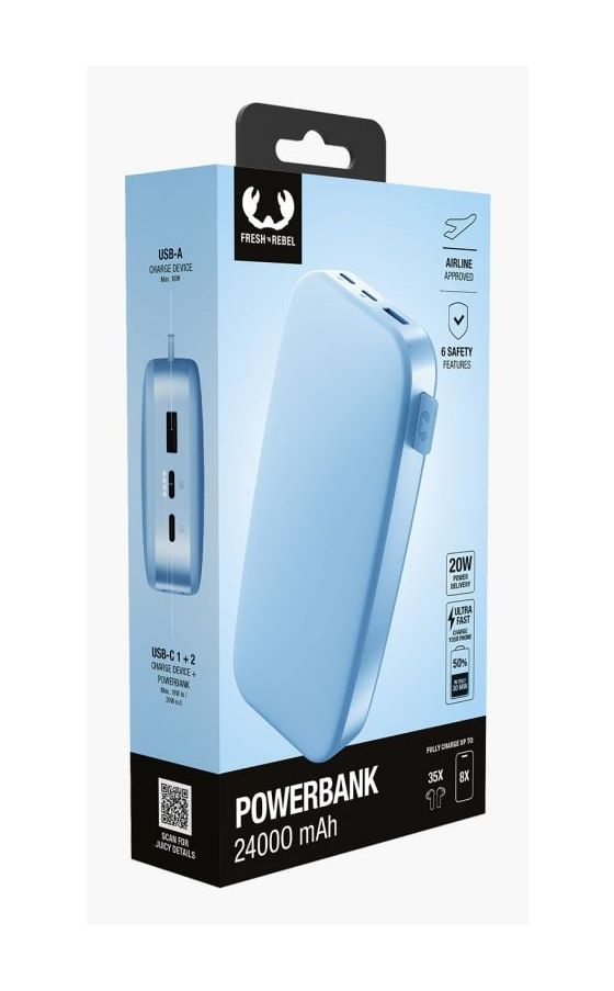 2PB24100 24000 mAh Powerbank USB Typ-C  (Vivid Blue) 