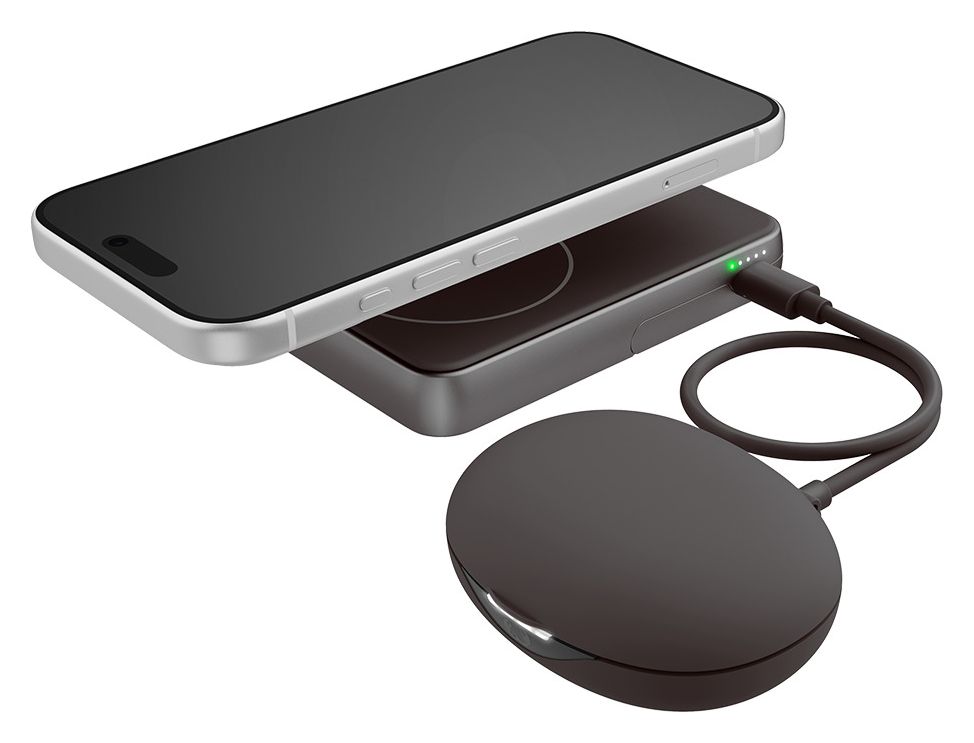 Magnetic Wireless 10000 mAh Powerbank USB Typ-C Kabelloses Laden  (Grau) 