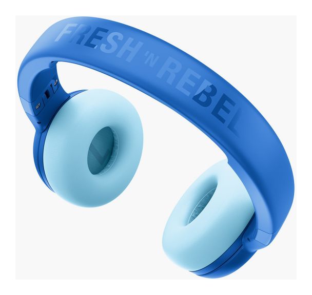 Code Junior Ohraufliegender Bluetooth Kopfhörer kabellos 48 h Laufzeit USB Typ-C  (Blau, Cyan) 