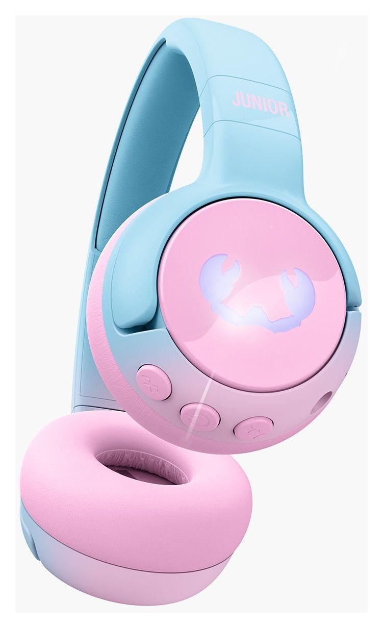 Code Junior Ohraufliegender Bluetooth Kopfhörer kabellos 48 h Laufzeit USB Typ-C  (Blau, Pink) 