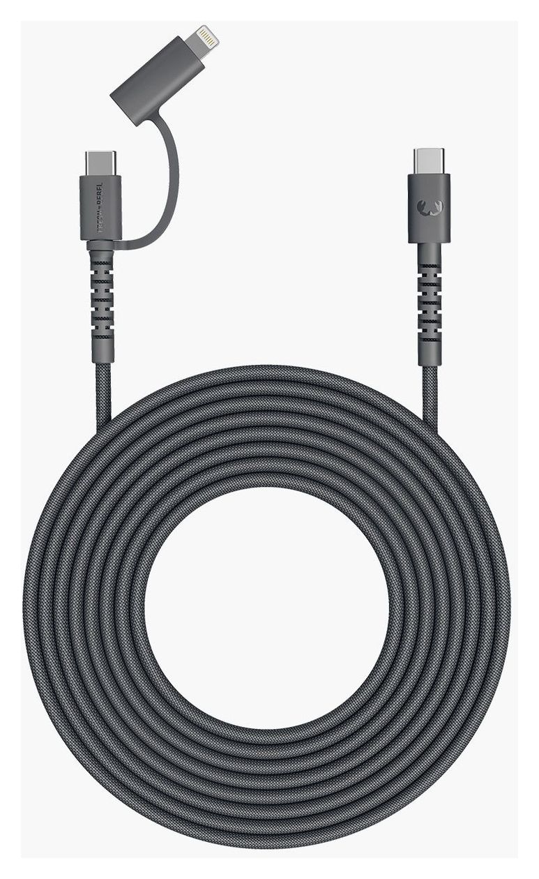 FlexWave Lightning auf USB C Männlich 2 m  (Schwarz) 