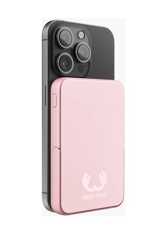 Wireless Magnetic 5000 mAh Powerbank USB Typ-C Kabelloses Laden  (Pink) 