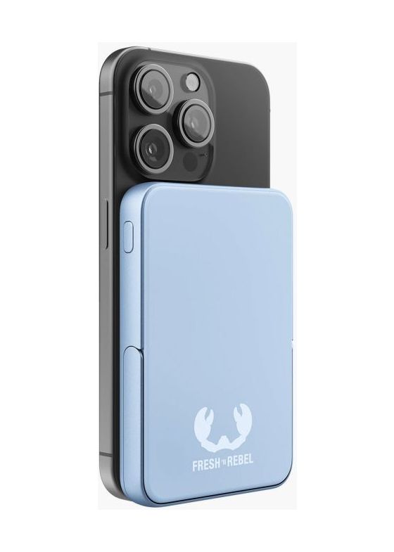 Wireless Magnetic 5000 mAh Powerbank USB Typ-C Kabelloses Laden  (Blau) 