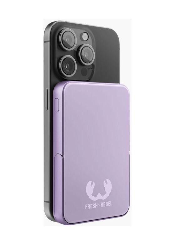 Wireless Magnetic 5000 mAh Powerbank USB Typ-C Kabelloses Laden  (Lila) 