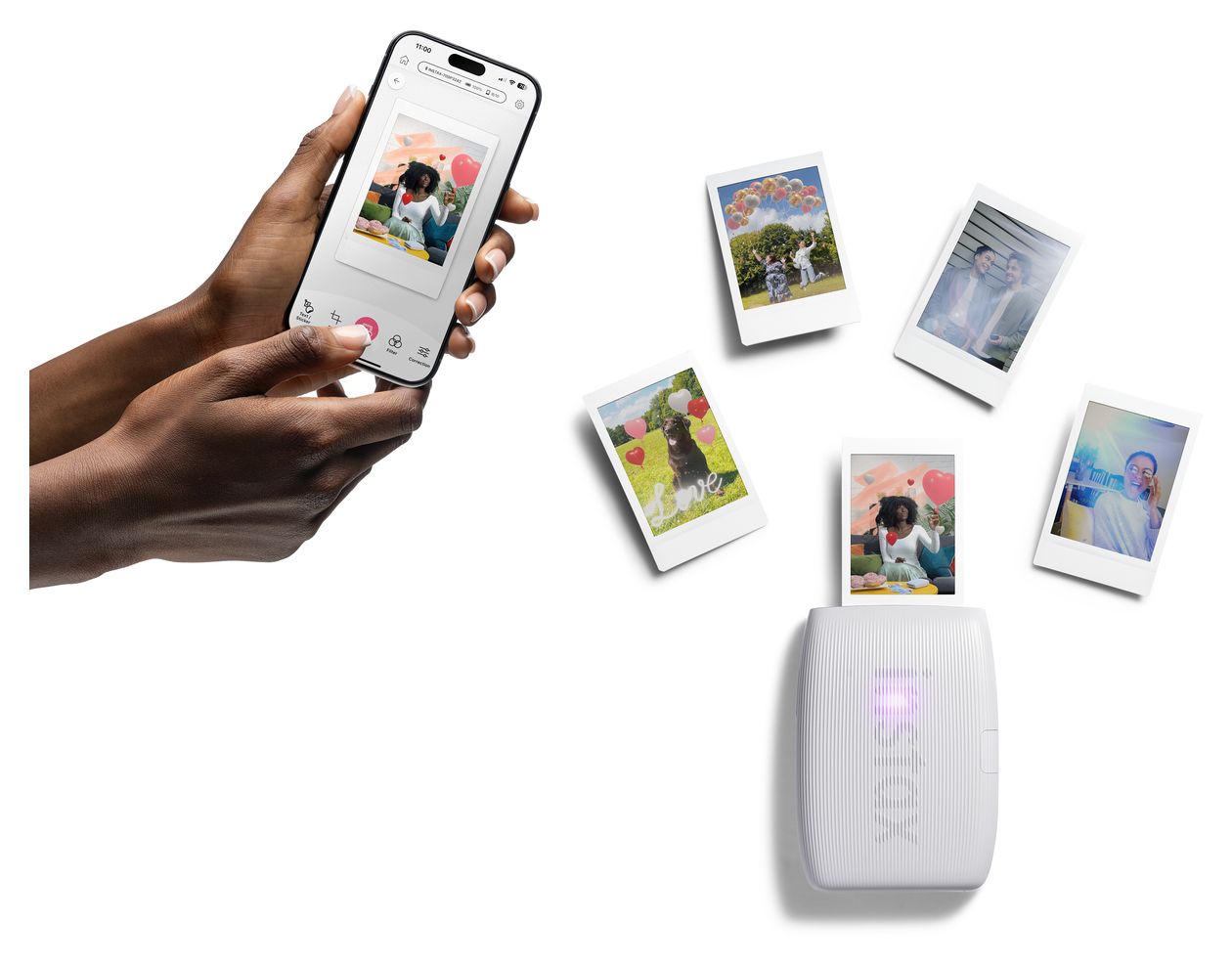 Instax Mini Link3 2.4" x 1.8" (6.2x4.6 cm) Foto Drucker 800 x 600 DPI  (Weiß) 
