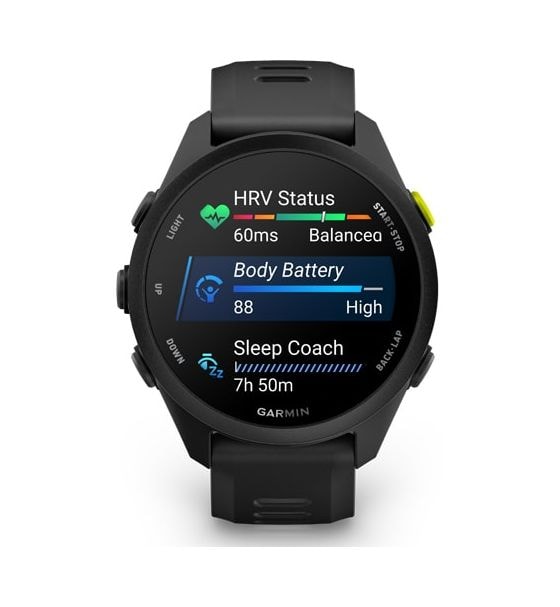 Forerunner 70 Digital 30 mm Smartwatch Rund  (Schwarz) 
