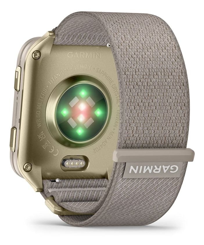 Venu X1 Digital Smartwatch Rechteckig 264 h  (Gold, Titan) 