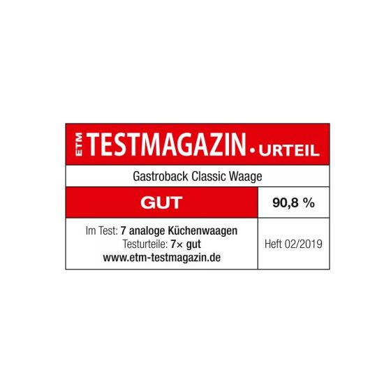 30102 Classic Mechanische Küchenwaage bis 2 kg Genauigkeit 10 g  (Edelstahl) 