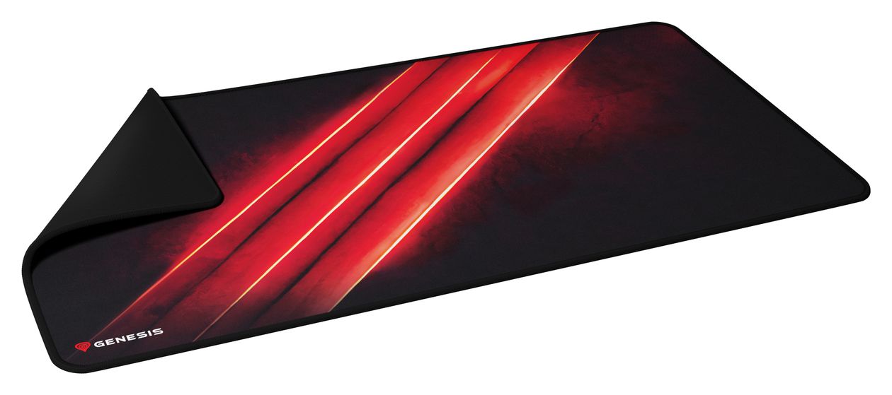 Carbon 500 Maxi Flash G2 Mauspad  (Schwarz, Rot) 