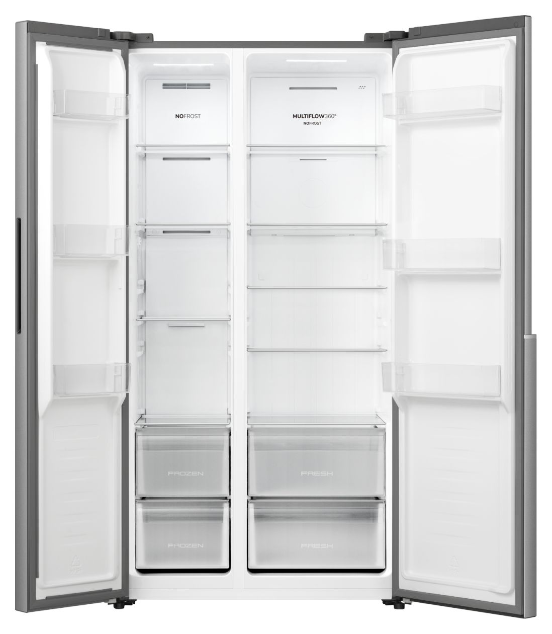 NRS917E41XSI Side-by-Side Kühl-/ Gefrierkombination 347 l / 197 l 317 kWh NoFrost 1786 mm x 911 mm  (Grau) 