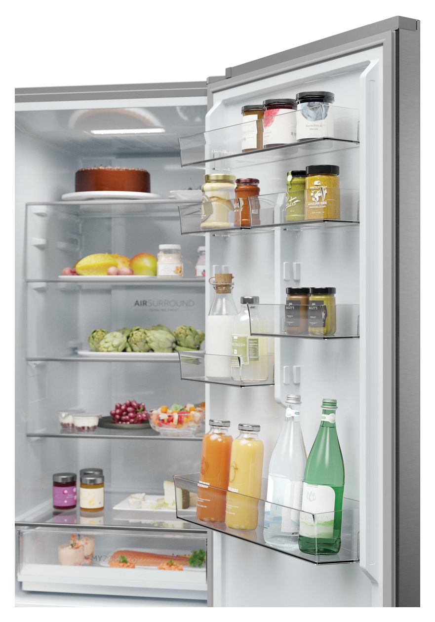 HDPW3620CNPK 289 l / 117 l Kühl-Gefrierkombi freistehend NoFrost 176 kWh Jahr  (Edelstahl) 