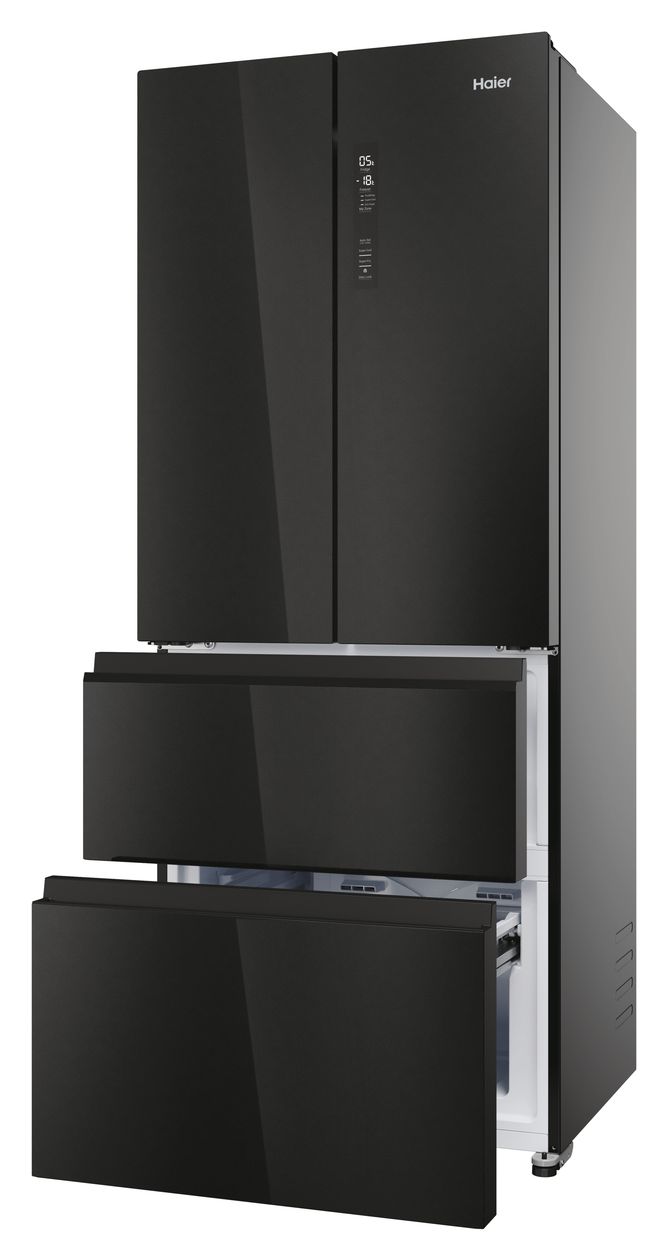 HFR3718ENGB Side-by-Side Kühl-/ Gefrierkombination 262 l / 140 l 287 kWh NoFrost 1775 mm x 700 mm  (Schwarz) 