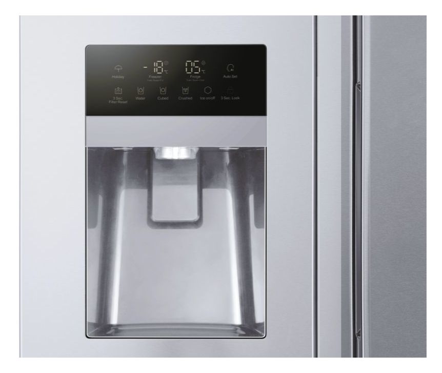 HSOGPIF9183 Side-by-Side Kühl-/ Gefrierkombination 337 l / 178 l 393 kWh NoFrost 1775 mm x 908 mm  (Silber) 