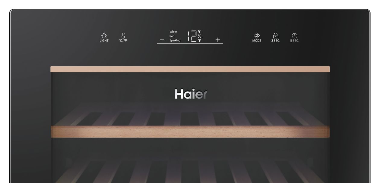 HWS49GAE Weinkühler Freistehend EEK: F 1 Zonen 49 Flasche(n) 