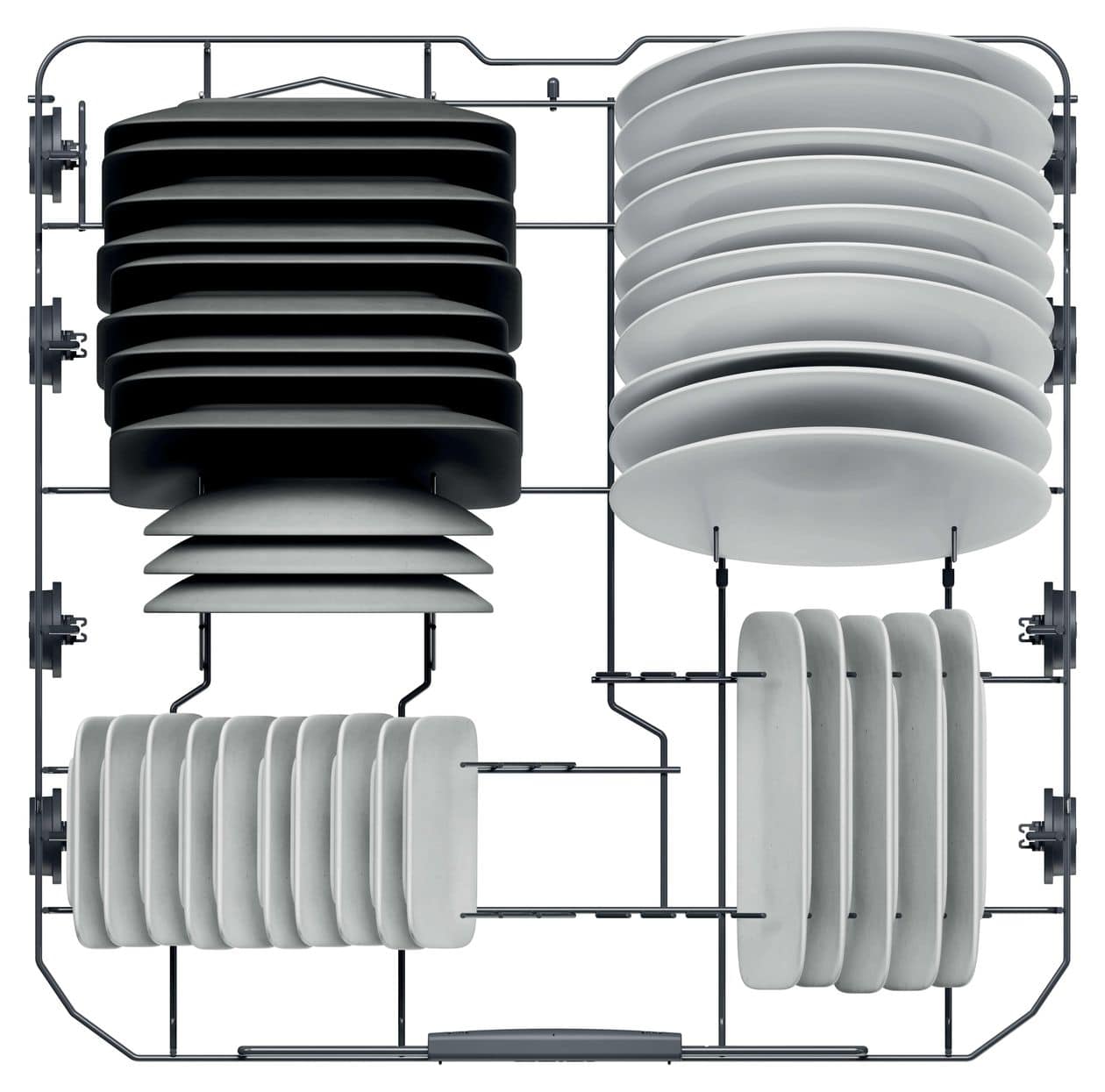 XH4B2F1S 60 cm Geschirrspüler teilintegriert (ohne Front) Sehr leise 14 Maßgedecke aquaStop Funktion 