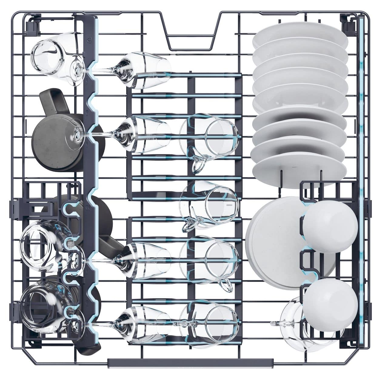 XI4A4M4PB 60 cm Geschirrspüler vollintegriert (ohne Front) Leise 14 Maßgedecke Kondensations 