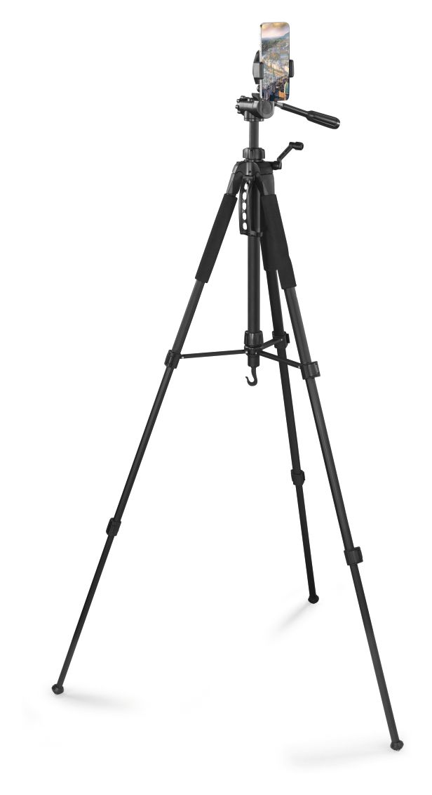 004491 Action Smart 165 3D 3 Bein(e) Stativ Smartphone-/Digital-Kamera  (Schwarz) 