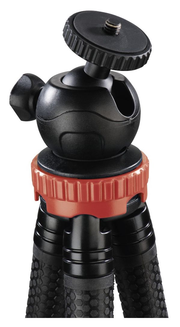 004608 FlexPro 3 Bein(e) Stativ Smartphone-/Action-Kamera  (Schwarz, Rot) 