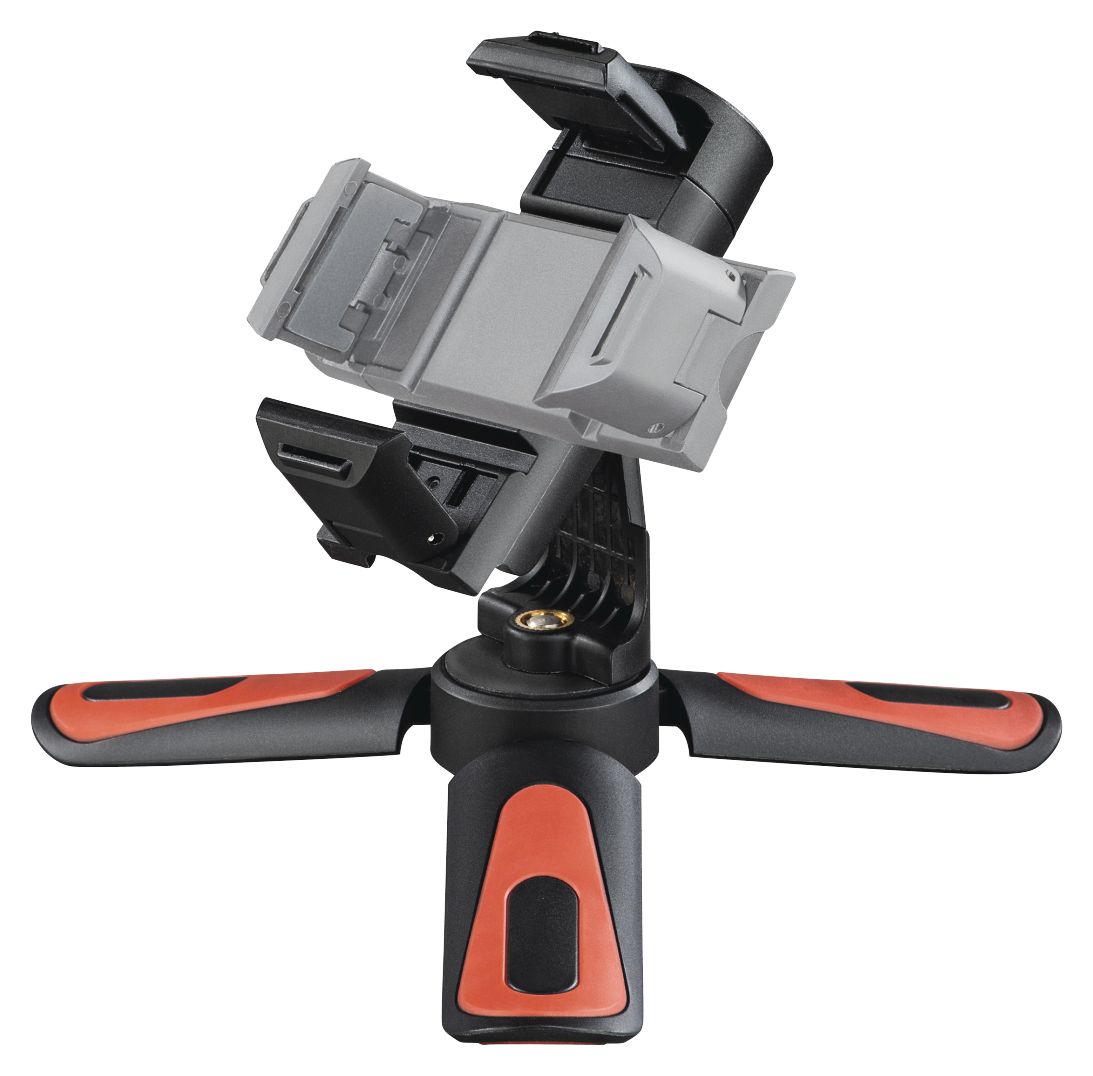 004649 Pocket II Rotation 3 Bein(e) Stativ Smartphone/Tablet  (Schwarz, Rot) 