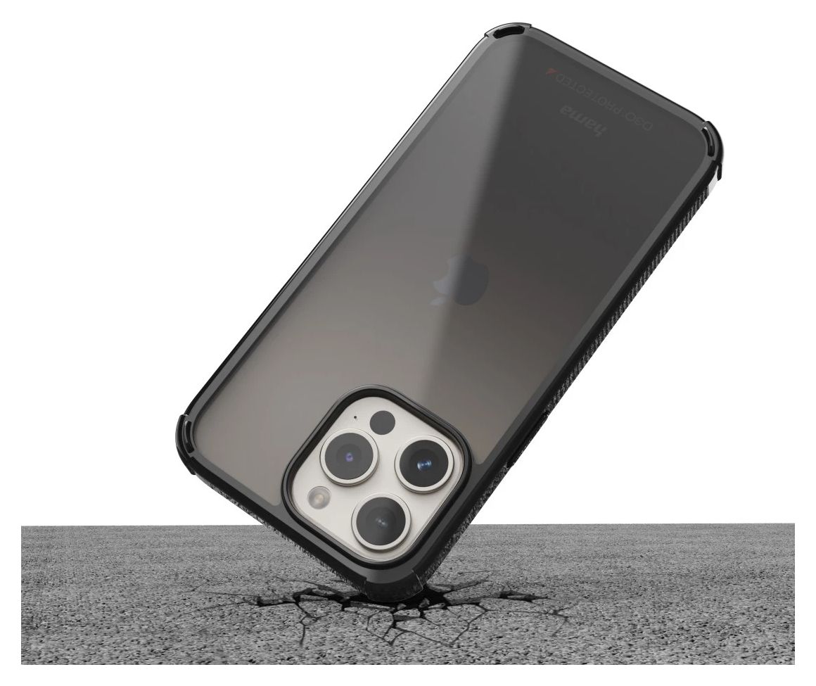 123754 Extreme Protect Cover für Apple iPhone 16  (Schwarz) 