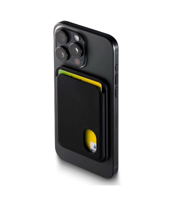 123773 Fantastic Feel Kartenhalter für Apple iPhone 12/13/14/15/16  (Schwarz) 