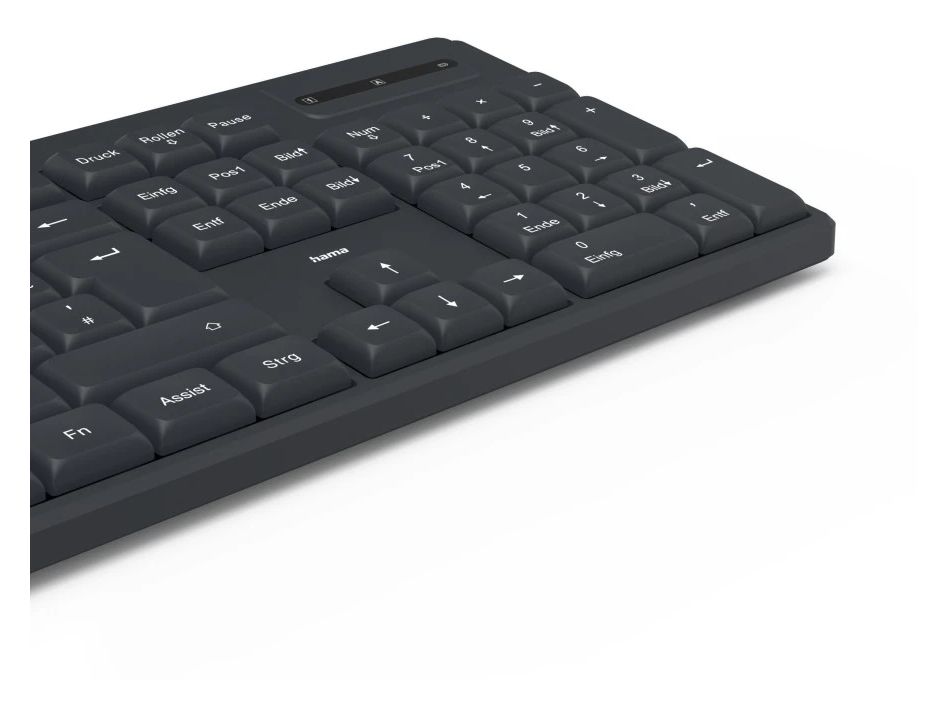 173055 WK-200 Heimbüro Tastatur RF Wireless 2.4 GHz  (Schwarz) 